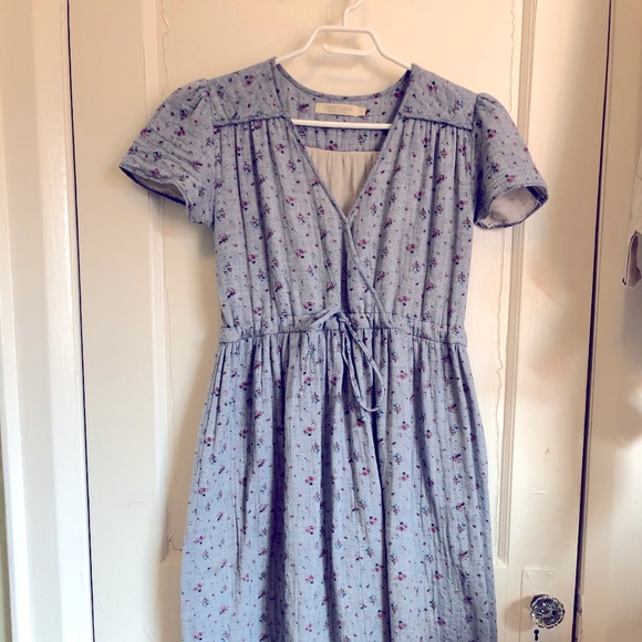 Christy Dawn Dawn dress in chambray floral, s - Picture 1 of 10